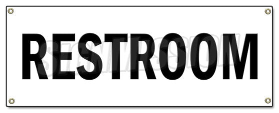 Restroom Banner