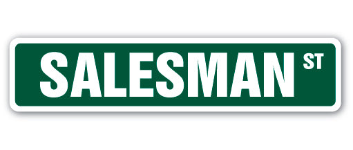 SALESMAN Street Sign