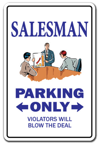 Salesman Street Vinyl Decal Sticker