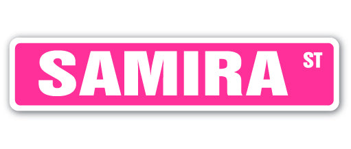 SAMIRA Street Sign