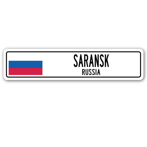 SARANSK, RUSSIA Street Sign