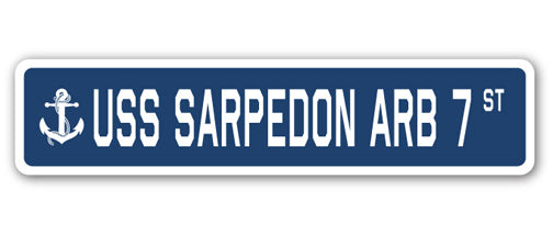 USS SARPEDON ARB 7 Street Sign