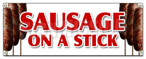 Sausage On A Stick Banner