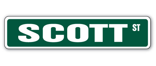 Scott Street Vinyl Decal Sticker