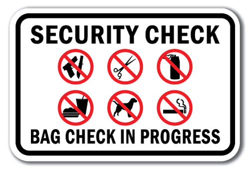 Security Check Bag Check In Progress
