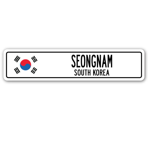 SEONGNAM, SOUTH KOREA Street Sign