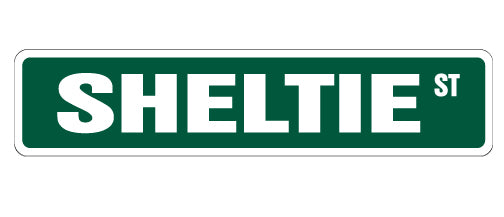 SHELTIE Street Sign