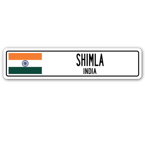 SHIMLA, INDIA Street Sign