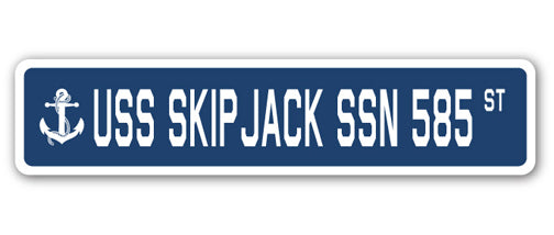 USS SKIPJACK SSN 585 Street Sign
