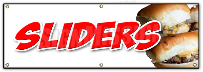 Sliders Mini Burger Banner
