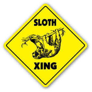 Sloth Crossing Vinyl Decal Sticker