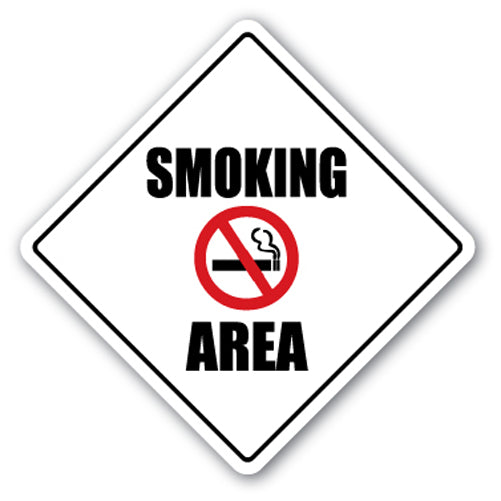Smoking Zone Vinyl Decal Sticker
