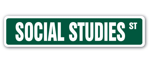 Social Studies Street Vinyl Decal Sticker