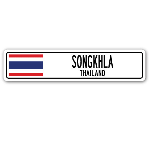 SONGKHLA, THAILAND Street Sign