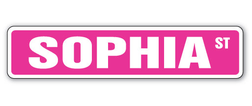 SOPHIA Street Sign