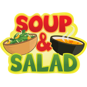 Soup & Salad Die Cut Decal