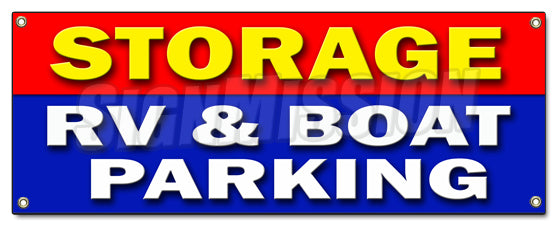 Storage Rv & Boat Parkin Banner