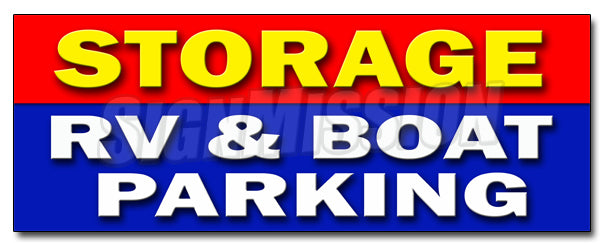 Storage Rv & Boat Parkin Decal