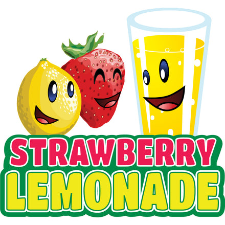 Strawberry Lemonade Die Cut Decal