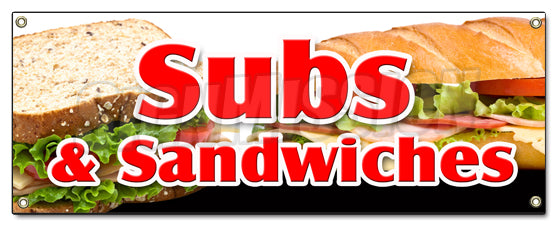 Subs & Sandwiches Banner