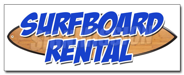 Surfboards Rental Decal
