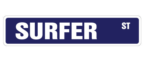 SURFER Street Sign