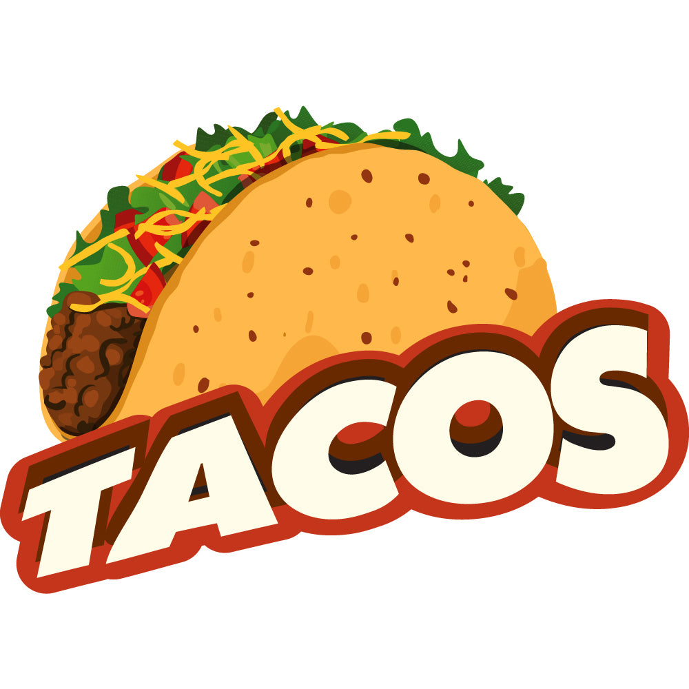 Tacos Die Cut Decal