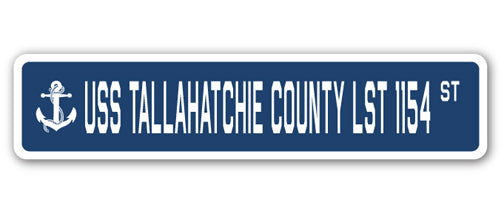 USS Tallahatchie County Lst 1154 Street Vinyl Decal Sticker