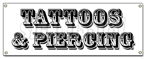 Tattoos & Piercing Banner
