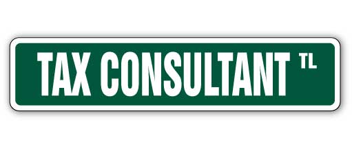 Tax Consultant Street Vinyl Decal Sticker