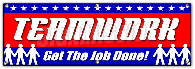 Teamwork Get The Job Don Banner