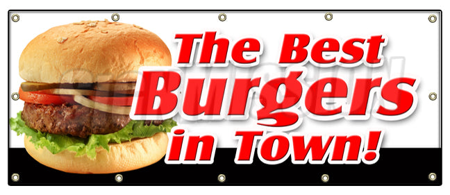 The Best Burgers In Town Banner