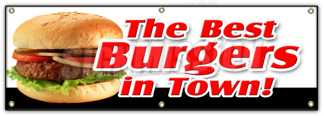 The Best Burgers In Town Banner