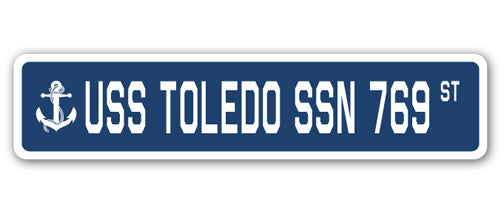 USS TOLEDO SSN 769 Street Sign