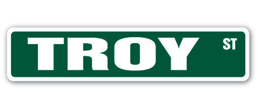 Troy Street Vinyl Decal Sticker