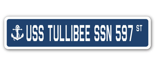 USS TULLIBEE SSN 597 Street Sign