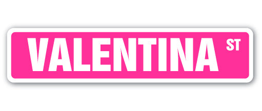 Valentina Street Vinyl Decal Sticker