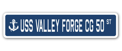 USS Valley Forge Cg 50 Street Vinyl Decal Sticker