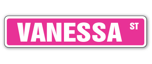 VANESSA Street Sign