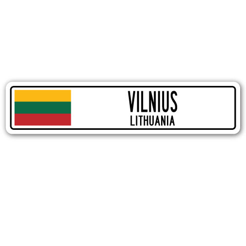 VILNIUS, LITHUANIA Street Sign