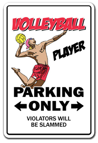 VOLLEYBALL PLAYER Novelty Sign