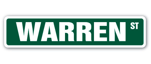 Warren Street Vinyl Decal Sticker