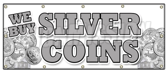 We Buy Silver Coins Banner