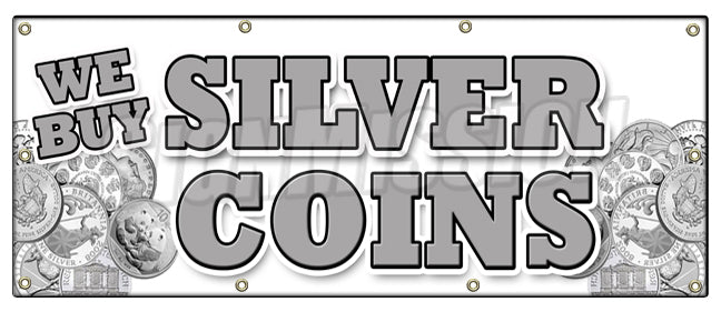 We Buy Silver Coins Banner