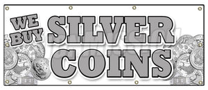 We Buy Silver Coins Banner