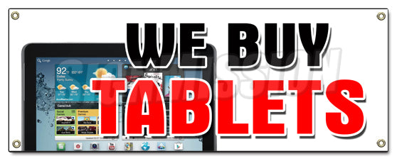 We Buy Tablets Banner