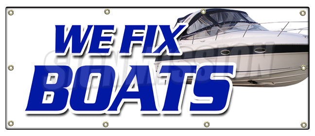 We Fix Boats Banner