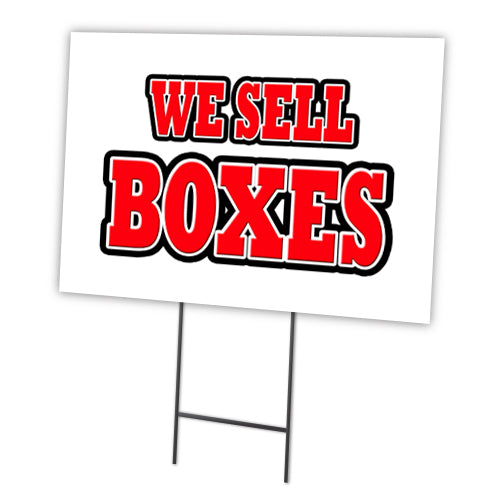 WE SELL BOXES