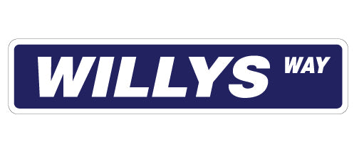 WILLYS Street Sign