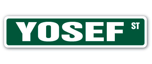 YOSEF Street Sign